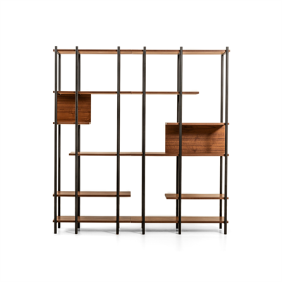 Harmonia Kitaplık Ahşap Raf Metal Çerçeve - 170 cm