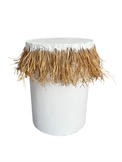 Hasır Püsküllü Ahşap Sehpa