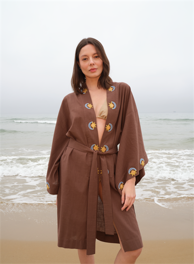 Hera  Kahverengi Kaftan