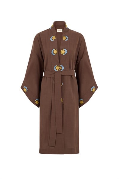 Hera  Kahverengi Kaftan