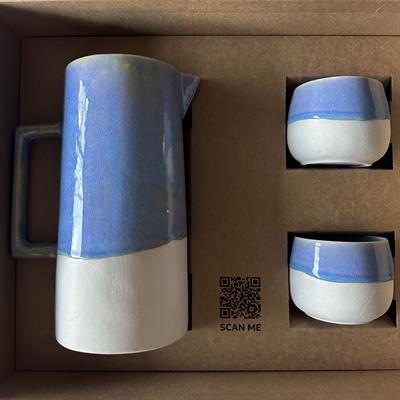 Seramik Sürahi ve Bardak Seti- Serenity 