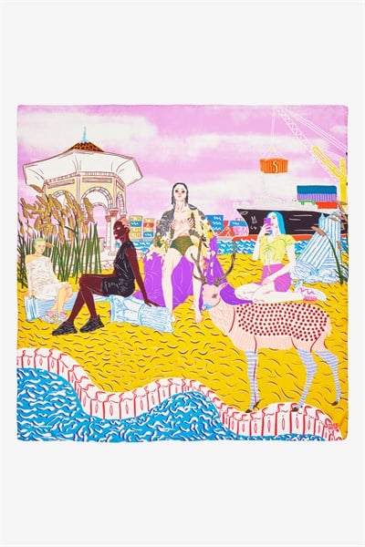 İpek Fular - Artemis & Aktaion