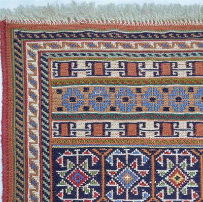 İran Zolanvari El Dokuma Kiremit Rengi Sumak Kilim Yolluk 34x143 cm
