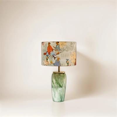 Jade El Yapımı Seramik Abajur