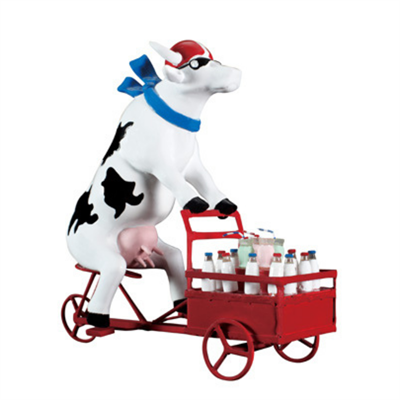 Lait TriporteurMedium - El Yapımı Dekoratif İnek Figürü