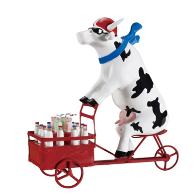 Lait TriporteurMedium - El Yapımı Dekoratif İnek Figürü