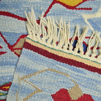 Lale Motifli El Dokuma Uşak Kilim Yolluk 60x175 cm