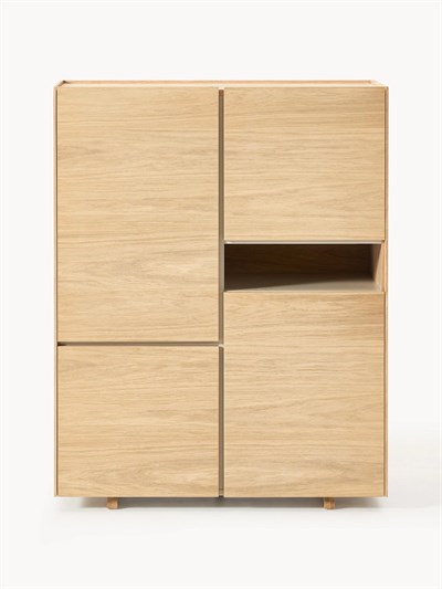 Larsen Minimalist Ahşap Highboard Modern Depolama Dolabı