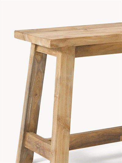 Lawas Geri Dönüştürülmüş Teak Ahşap Tabure 50cm
