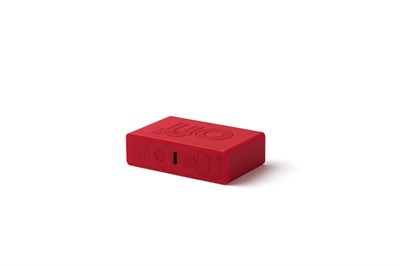Lexon Flip Mini Şarj Edilebilir Alarm Saat Açık Kırmızı
