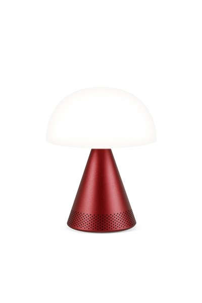 Lexon Mina L Led Lamba ve  Bluetooth Hoparlör Koyu Kırmızı