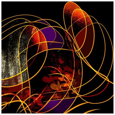 Light On Forest - Abstract Collection - Baskı