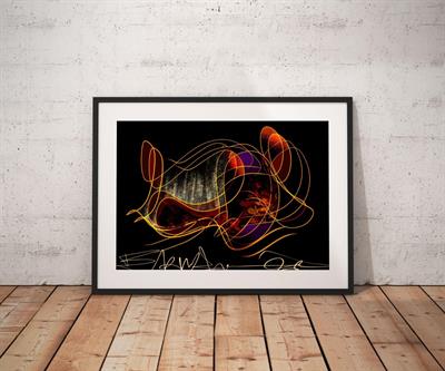 Light On Forest - Abstract Collection - Baskı