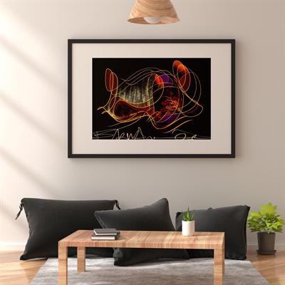 Light On Forest - Abstract Collection - Baskı