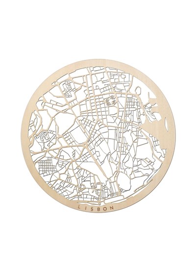 Lizbon Ahşap Şehir Haritası