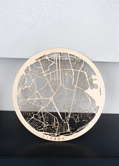 Lizbon Ahşap Şehir Haritası
