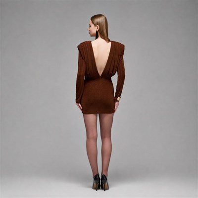 Lumi Pleated & Ruched Mini Dress