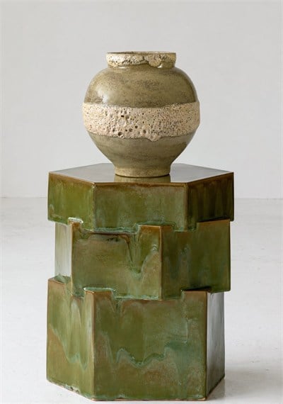 Magmarble StonewareSeramik Dekoratif Obje Vazo