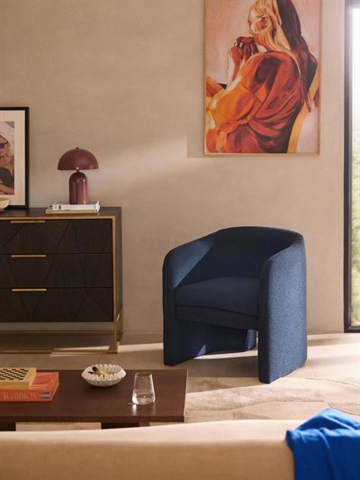 Mairo Bouclé Tekli Lounge Koltuk