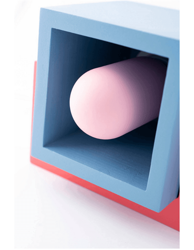 Mavi Marshmallow Renkli Masa Lambası