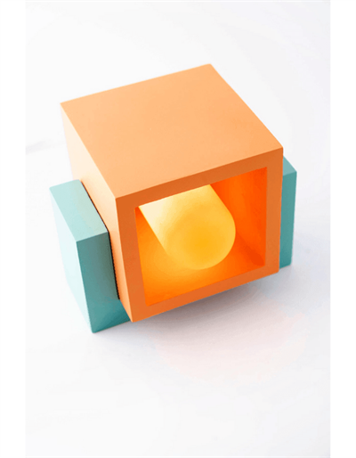 Turuncu Marshmallow Renkli Masa Lambası