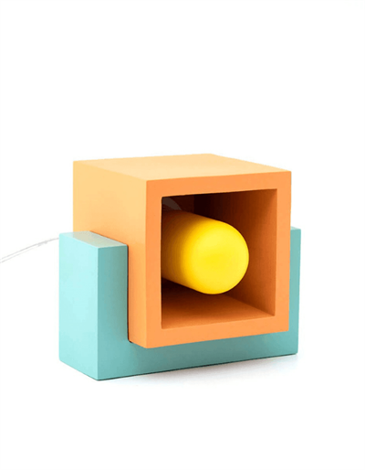 Turuncu Marshmallow Renkli Masa Lambası