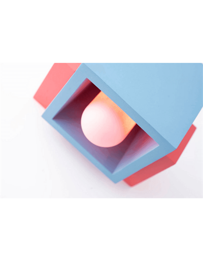 Mavi Marshmallow Renkli Masa Lambası