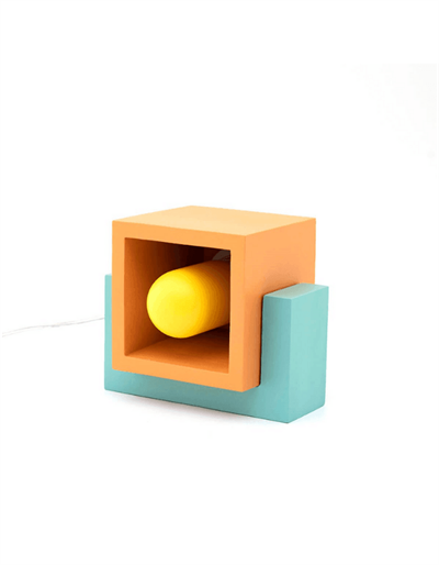 Turuncu Marshmallow Renkli Masa Lambası