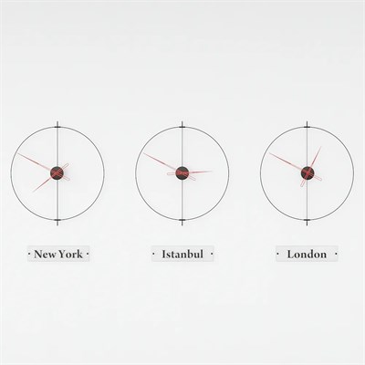 Massive Simple World Clocks Duvar Saati