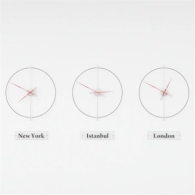 Massive Simple World Clocks Duvar Saati
