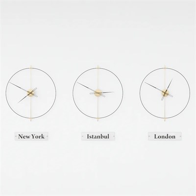 Massive Simple World Clocks Duvar Saati