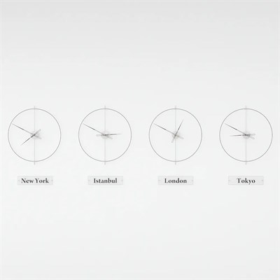 Massive Simple World Clocks Duvar Saati