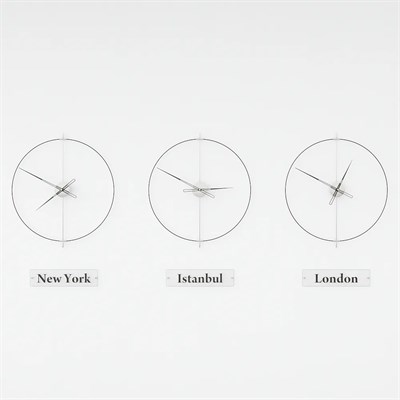 Massive Simple World Clocks Duvar Saati