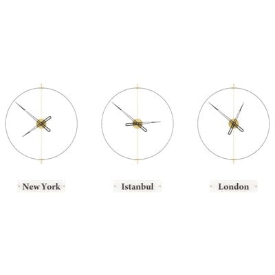 Massive Simple World Clocks Duvar Saati