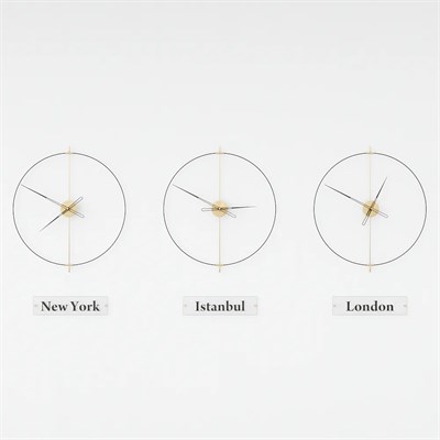 Massive Simple World Clocks Duvar Saati