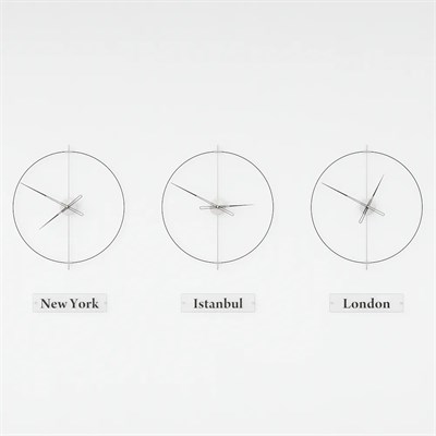 Massive Simple World Clocks Duvar Saati