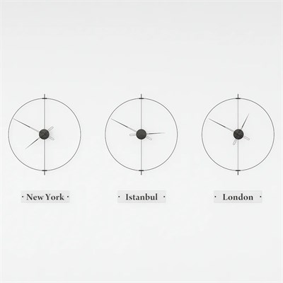 Massive Simple World Clocks Duvar Saati