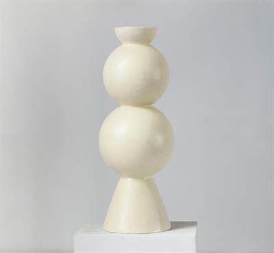 Matte Seramik Vazo-Krem