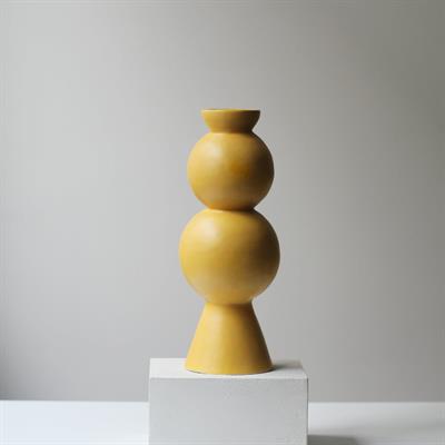 Matte Seramik Vazo-Sarı