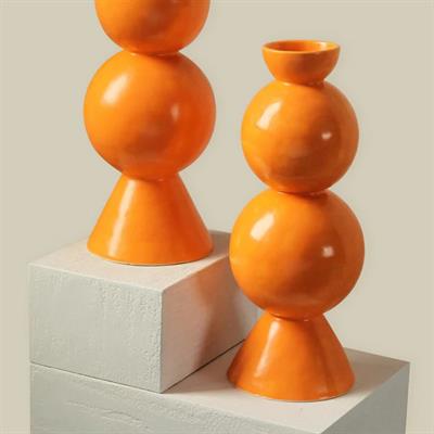 Matte Seramik Vazo-Turuncu