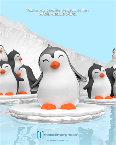 Metalmorphose Penguen Anahtarlık