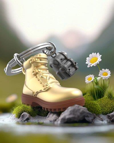Metalmorphose Yürüyüş Botları Anahtarlık