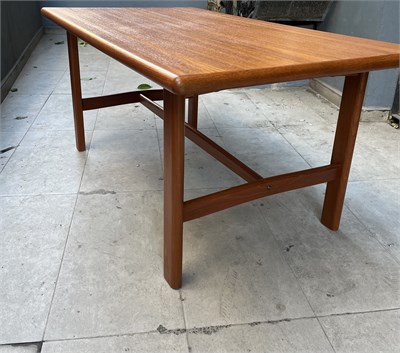 Mid Century Ahşap Dikdörtgen Sehpa