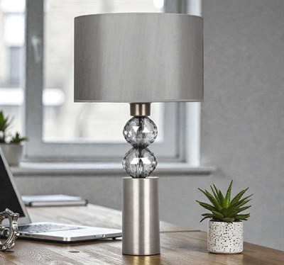 Moena Studio Milano Abajur–Parlak Gri Başlık