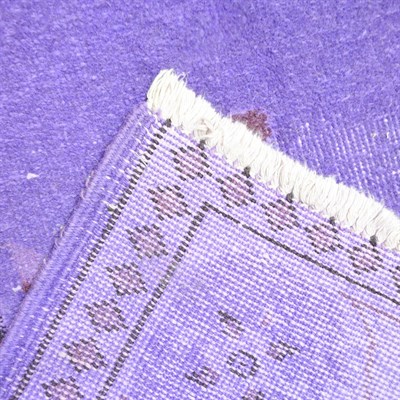 Mor Renk Vintage Çiçek Desenli Isparta Halısı 160x260 cm