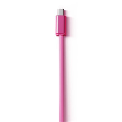 Mustard Juicy Boosta  USB-C 100W Hızlı Şarj Kablosu - Pembe