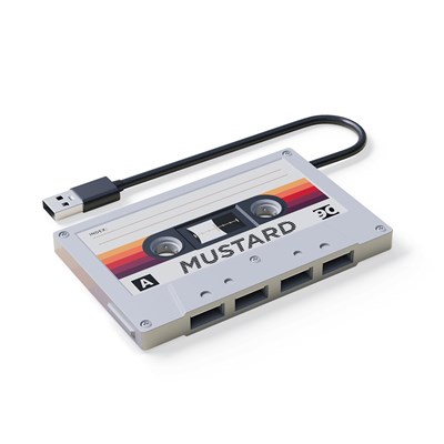 Mustard Retro 4 Girişli USB Çoğaltıcı