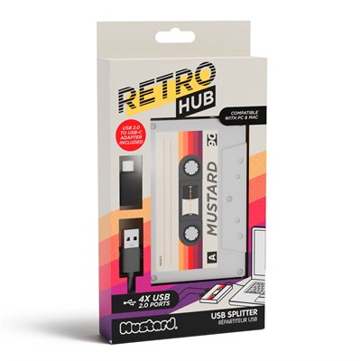 Mustard Retro 4 Girişli USB Çoğaltıcı