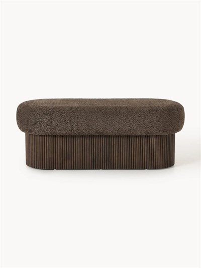 Nala Depolama Alanlı Modern Kumaş Kaplı Bench