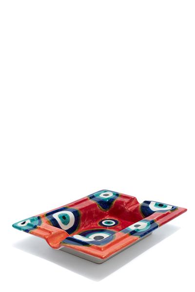 Nazar Boncuğu Desenli Seramik Puro Küllük